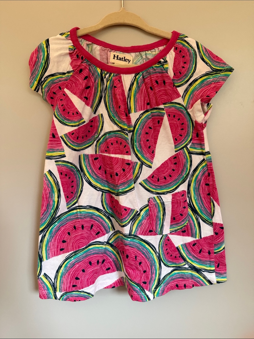 Hatley Pink Watermelon Short-Sleeve Tee for Kids